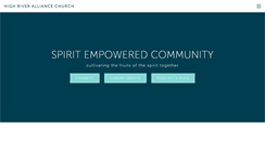 Desktop Screenshot of highriverchurch.com